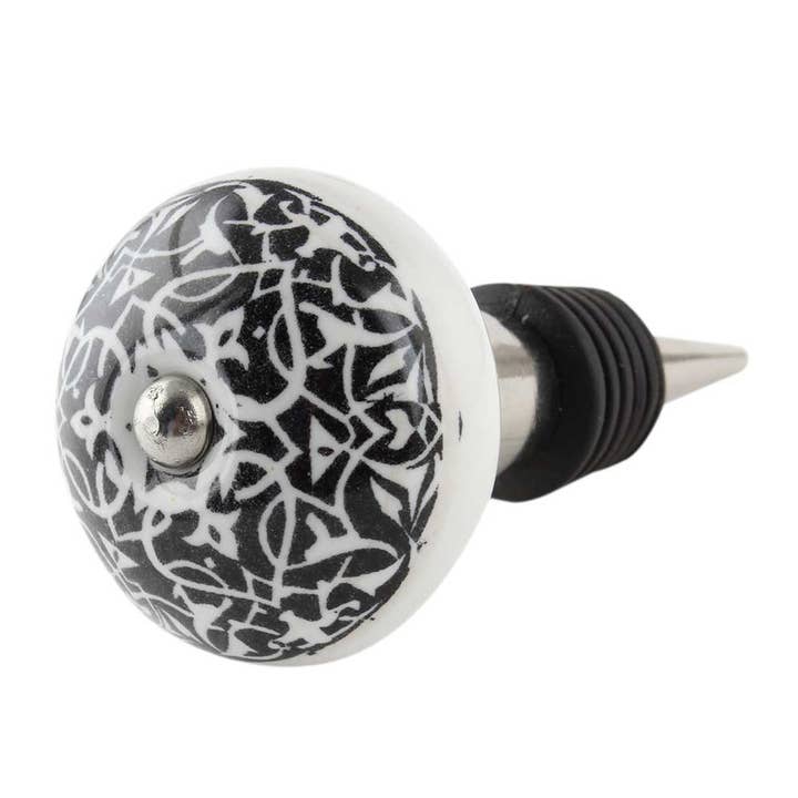 Bouchons de vin en bouteille floraux élégants, 50 pièces pour la vente par Daana Paani LLC