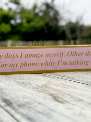 Grappig lang bamboebord - op sommige dagen verbaas ik mezelf voor wholesale door Gifted Wholesale Ltd