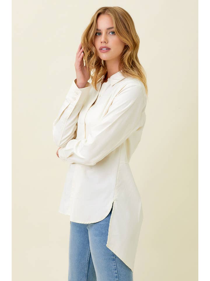 Mystree - Wholesale Button Down Shirt - Women's - 60263 Peplum Back Shirt14