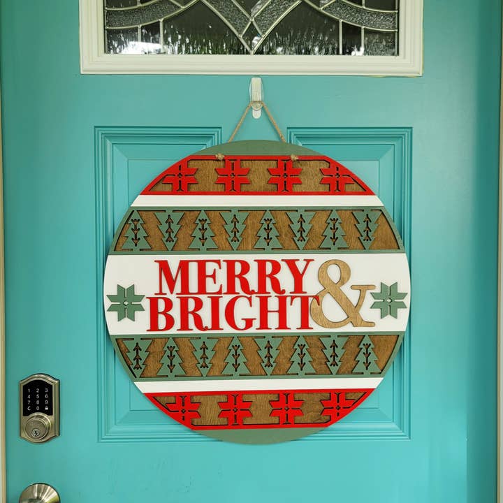 Teal Moon Creations - Wholesale DIY Craft Kit - DIY Merry & Bright Nordic Door Hanger5