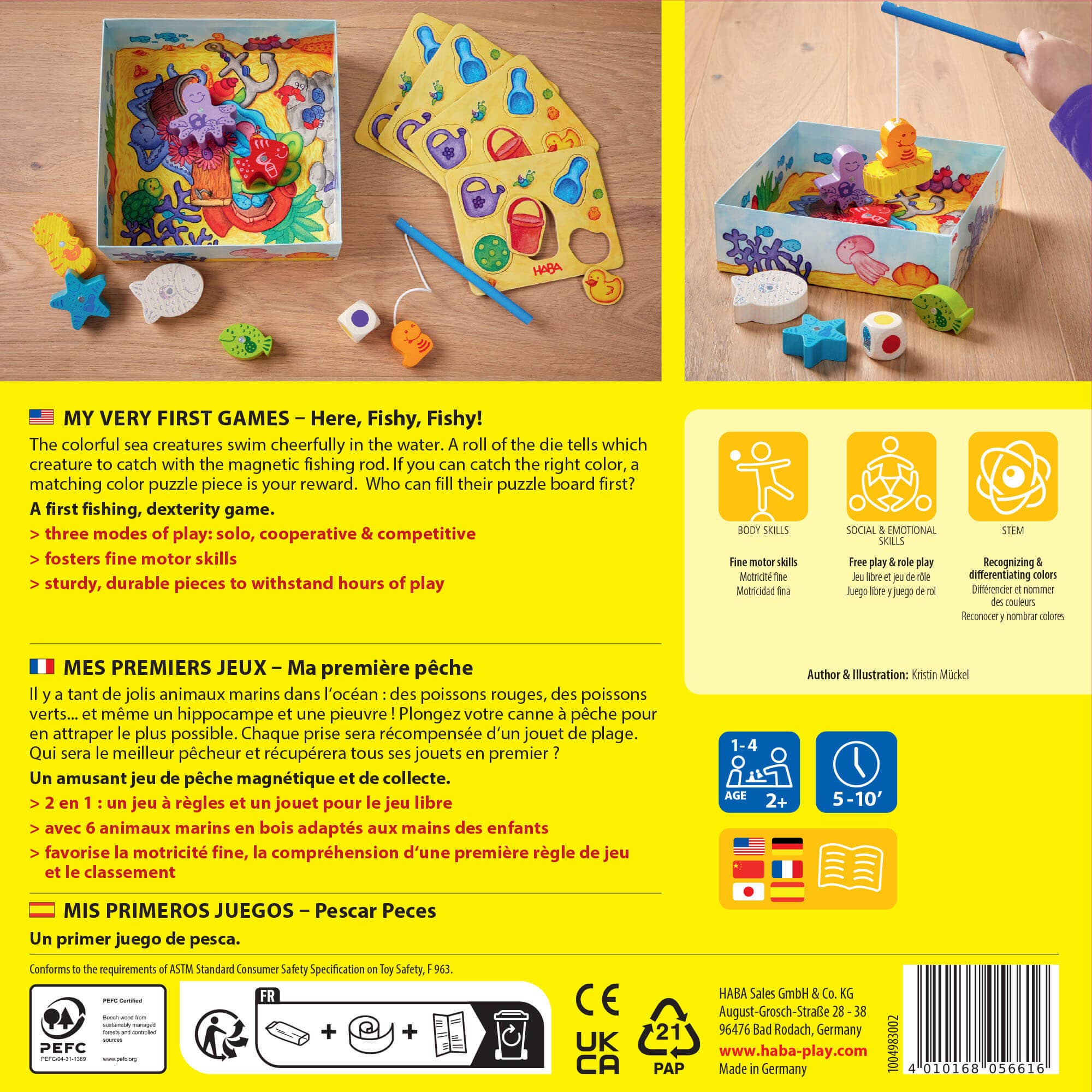 HABA USA - Wholesale Board Game - My Very First Games - Here, Fishy, Fishy! Magnetic Game7