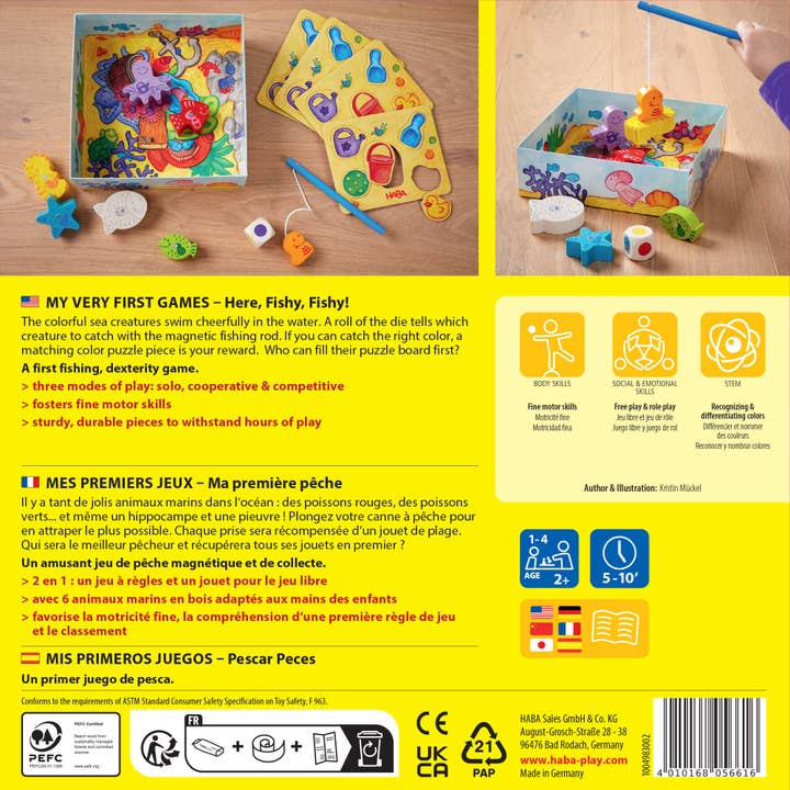 HABA USA - Wholesale Board Game - My Very First Games - Here, Fishy, Fishy! Magnetic Game7