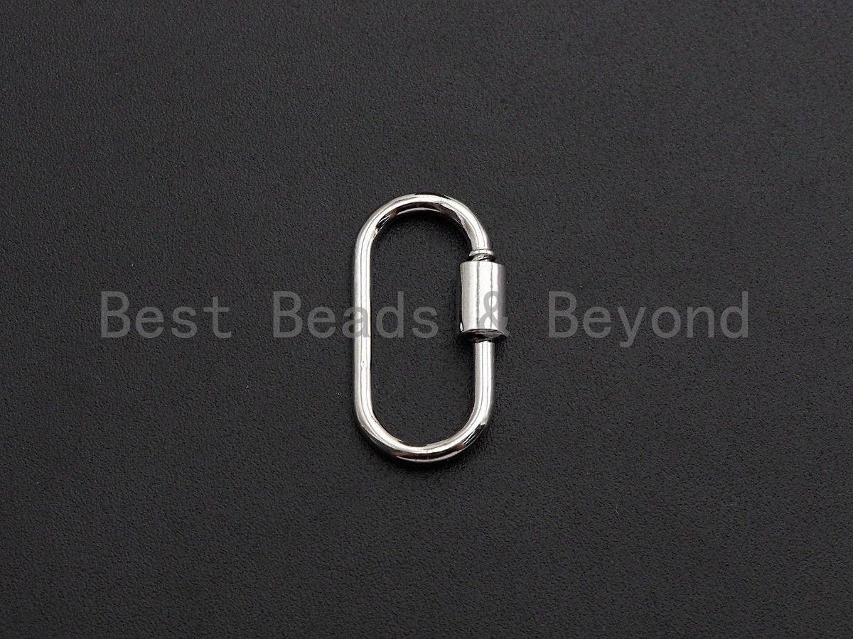 BestBeads&Beyond - Wholesale Clasp - Oval Shape Carabiner Clasp for Jewelry Making1
