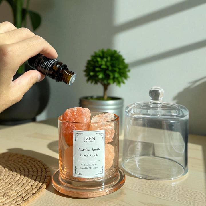 Orange Passion Ignite Crystal Essential Oil Diffuser for wholesale on Faire3