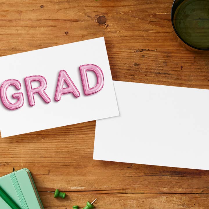 Party Collective - Wholesale Graduation Card - Pink Balloon Letter Graduation Card4