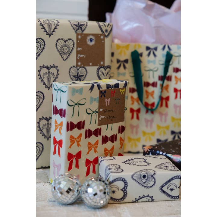 Adelfi - Wholesale Gift Bag - Rainbow Bows Small Gift Bag
