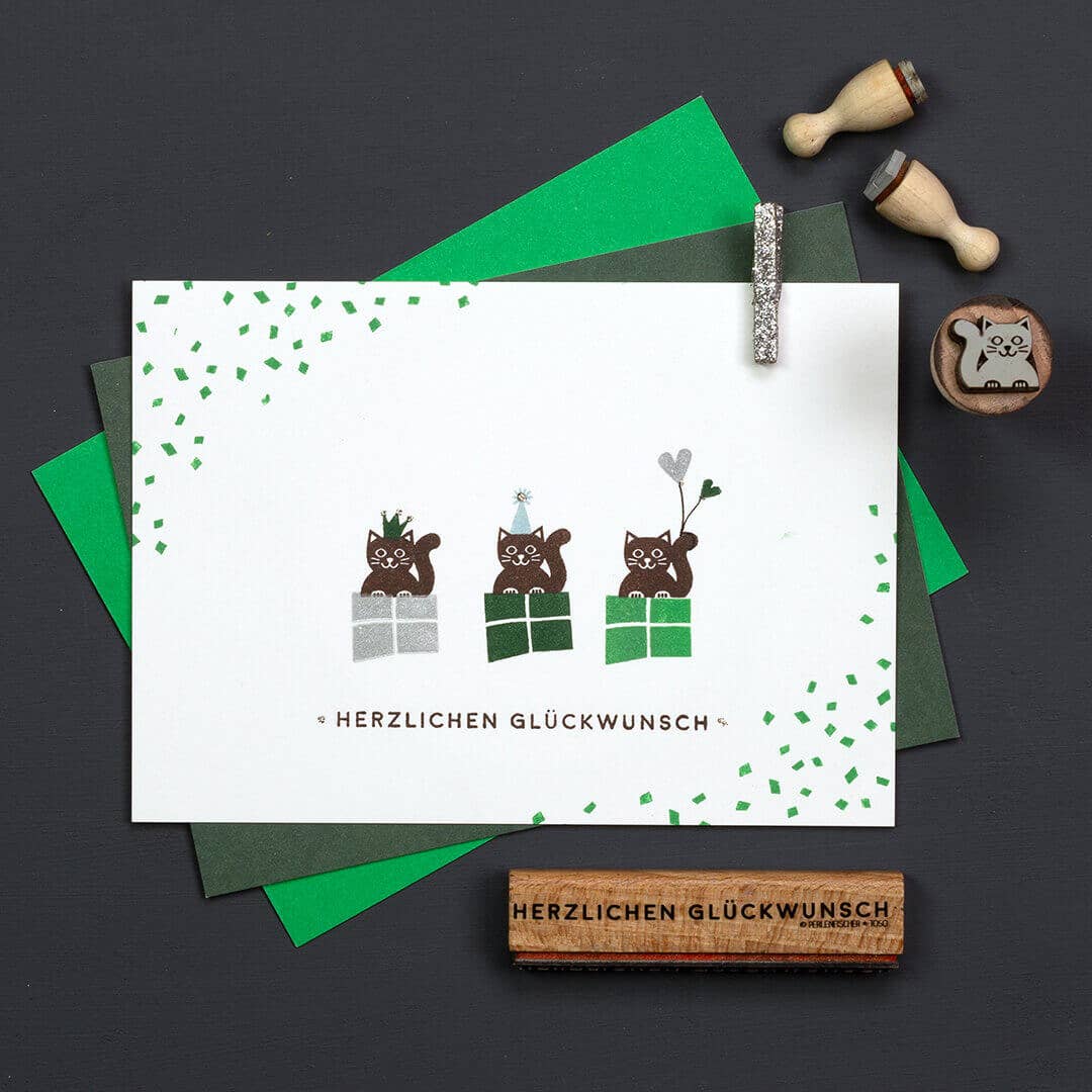 Perlenfischer - Wholesale Rubber/Decorative Stamp - 12x Stamp | Small Cat1