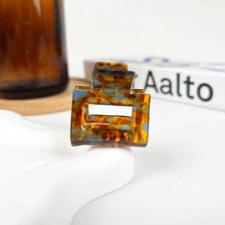 TheDivaSoap - Wholesale Hair Clip - Women's - Small Square Claw Clips,Acetate Small Hair Clip