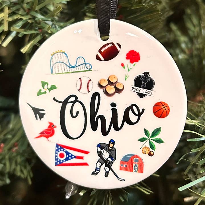 Adorno de Ohio para venta al por mayor de Jessica James Design