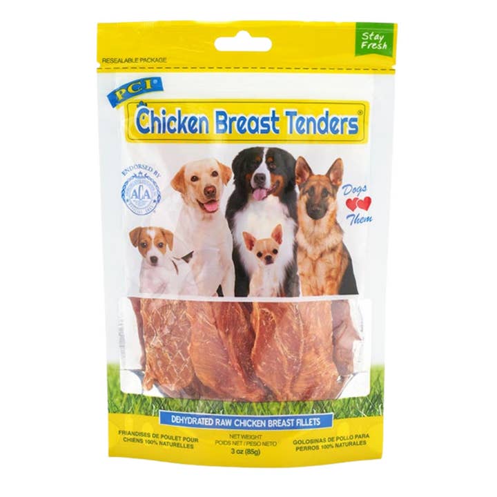 Petdropshipper - Wholesale Pet Treats - Dog - Pci Chicken Tenders 3oz. 100% Natural Chicken Breast