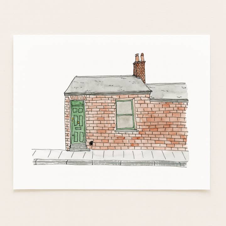 Dublin, Ireland Building - Europe Travel Art Print for wholesale by Sarah Wormann Art