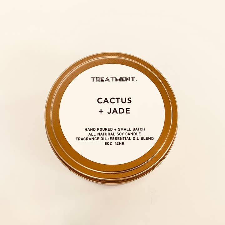 Treatment. Candle Co - Wholesale Jar/Filled Candle - Cactus + Jade Soy Candle1