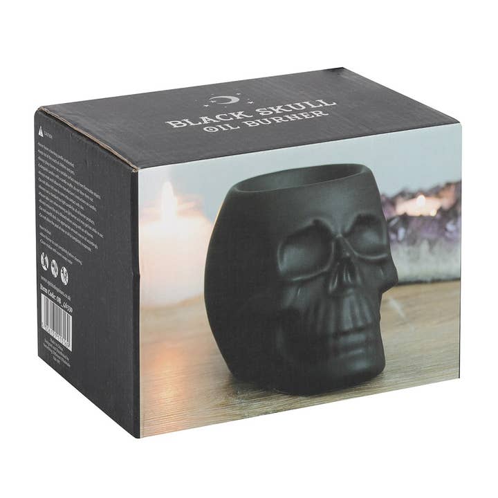 Something Different Wholesale – wholesale Wax warmer – Black Skull Oil Burner and Wax Warmer