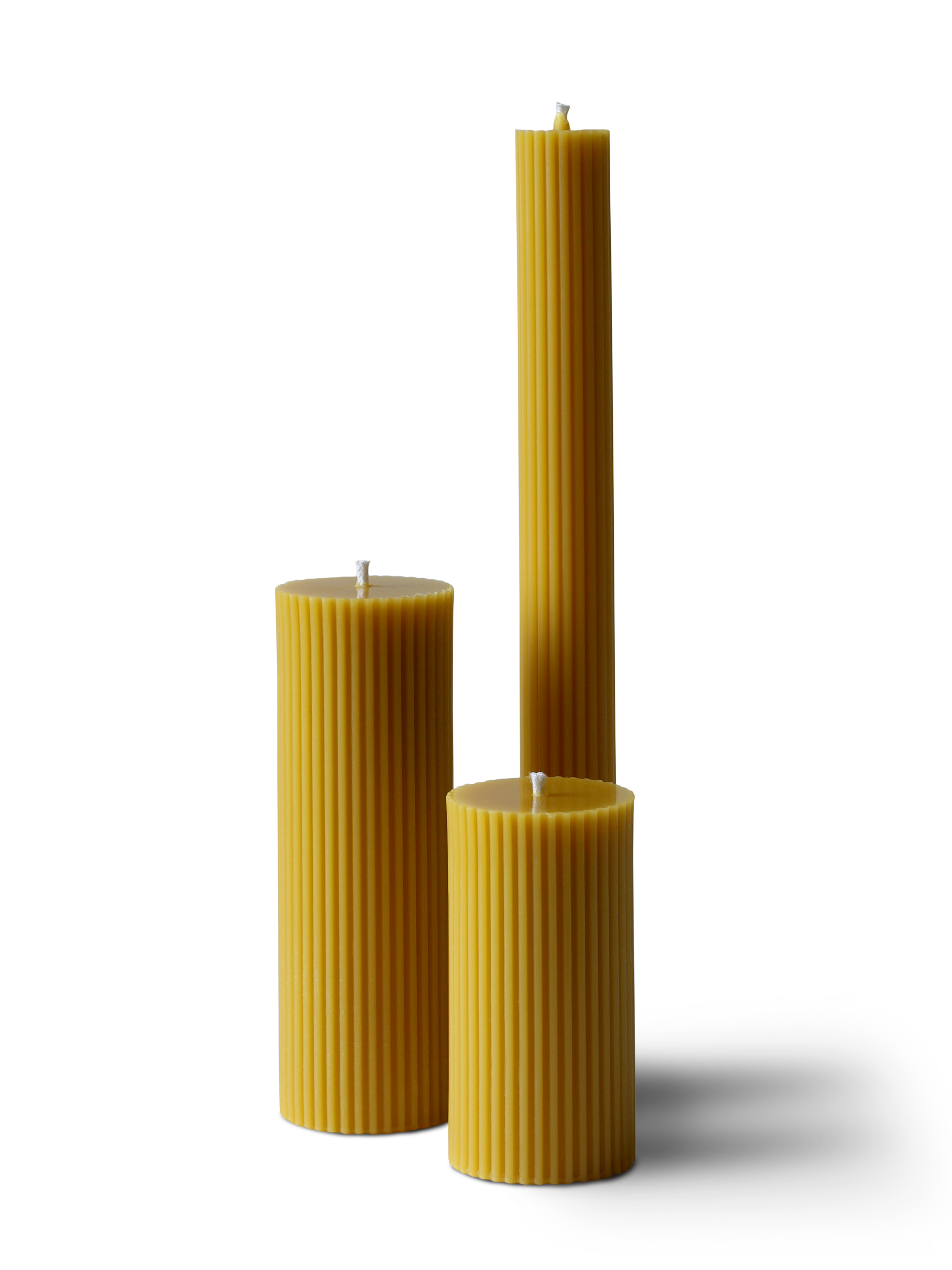 Cylinder Candles,100% Beeswax Natural,Hand Rolled,Pillar Candles Included Yin Yang Selenite Beeswax Candle Holder Honeycomb