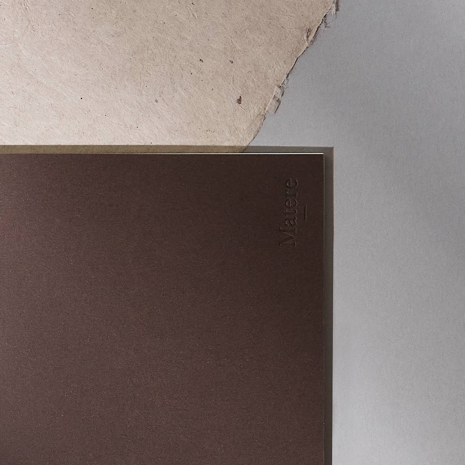 Matere – wholesale Notebook – A5 Recycled Thread Sewn Notepad - Espresso2