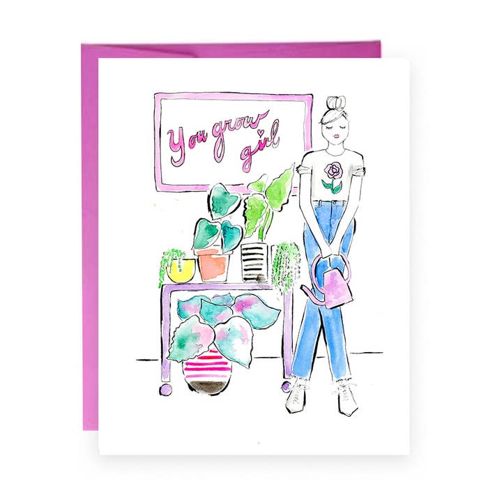 Garden Watercolor Greeting Card | Encouragement Card for wholesale by Lacee Swan