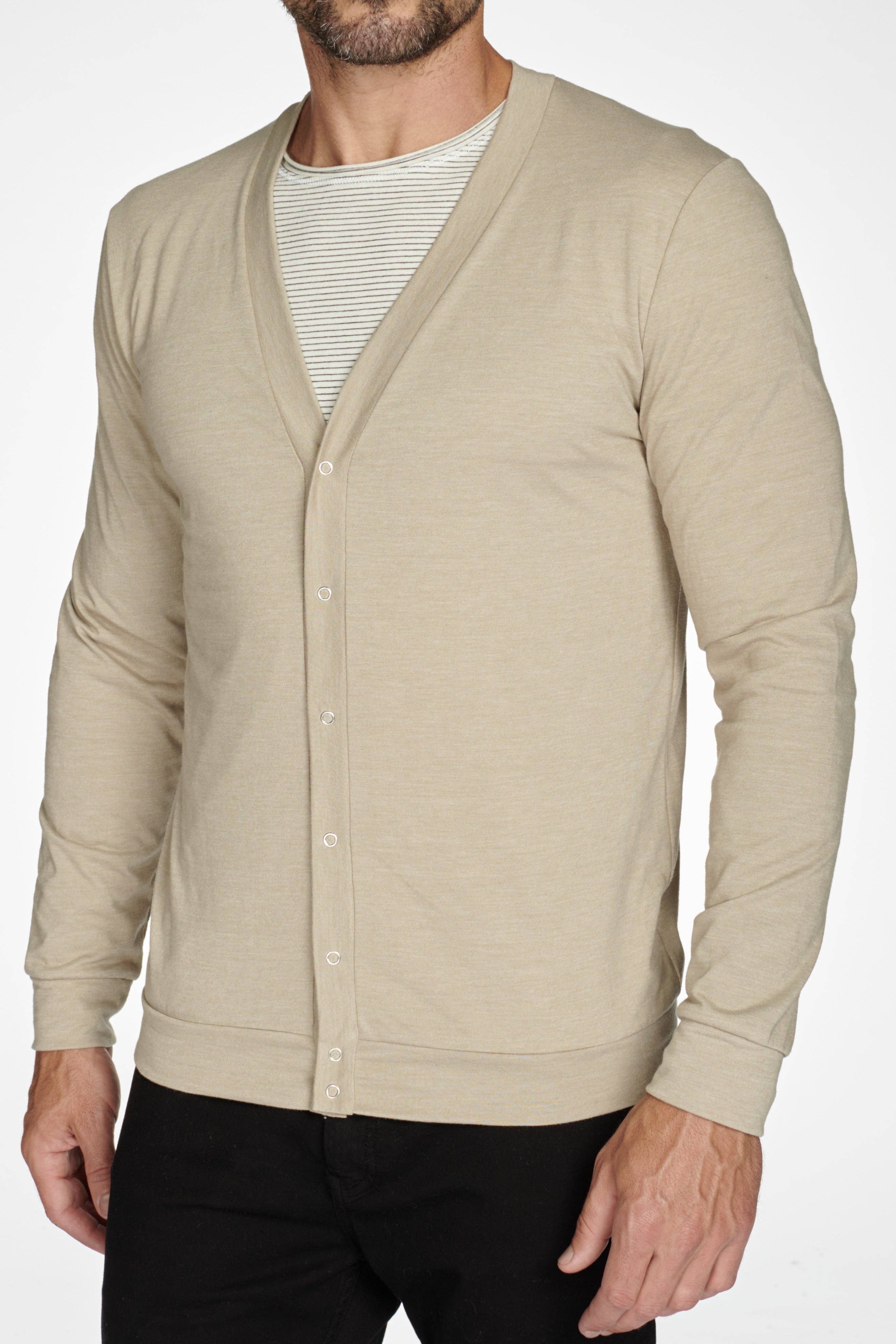 Mika Jaymes - Wholesale Cardigan - Men's - Men's Tri-Blend Cardigan Sweater27