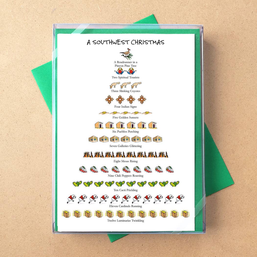 Allport Editions – Großhandel Weihnachtskarte – USA Regionen: 12 Days of Christmas Boxed Cards - 5 Regionen4