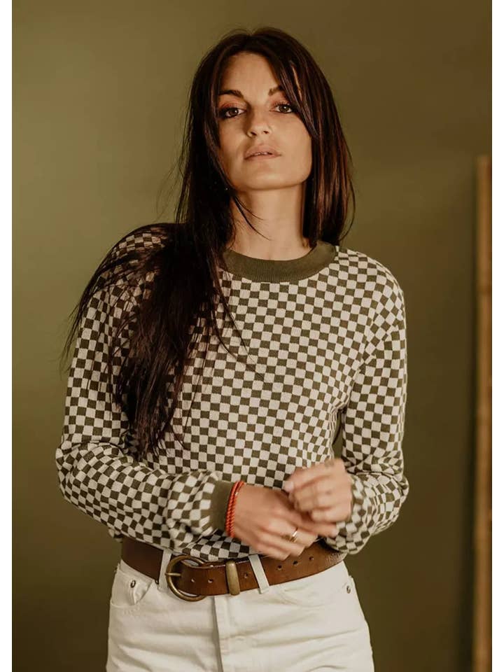 WILDUST - Wholesale Knit Sweater - Women's - JUMPER - KHAKI