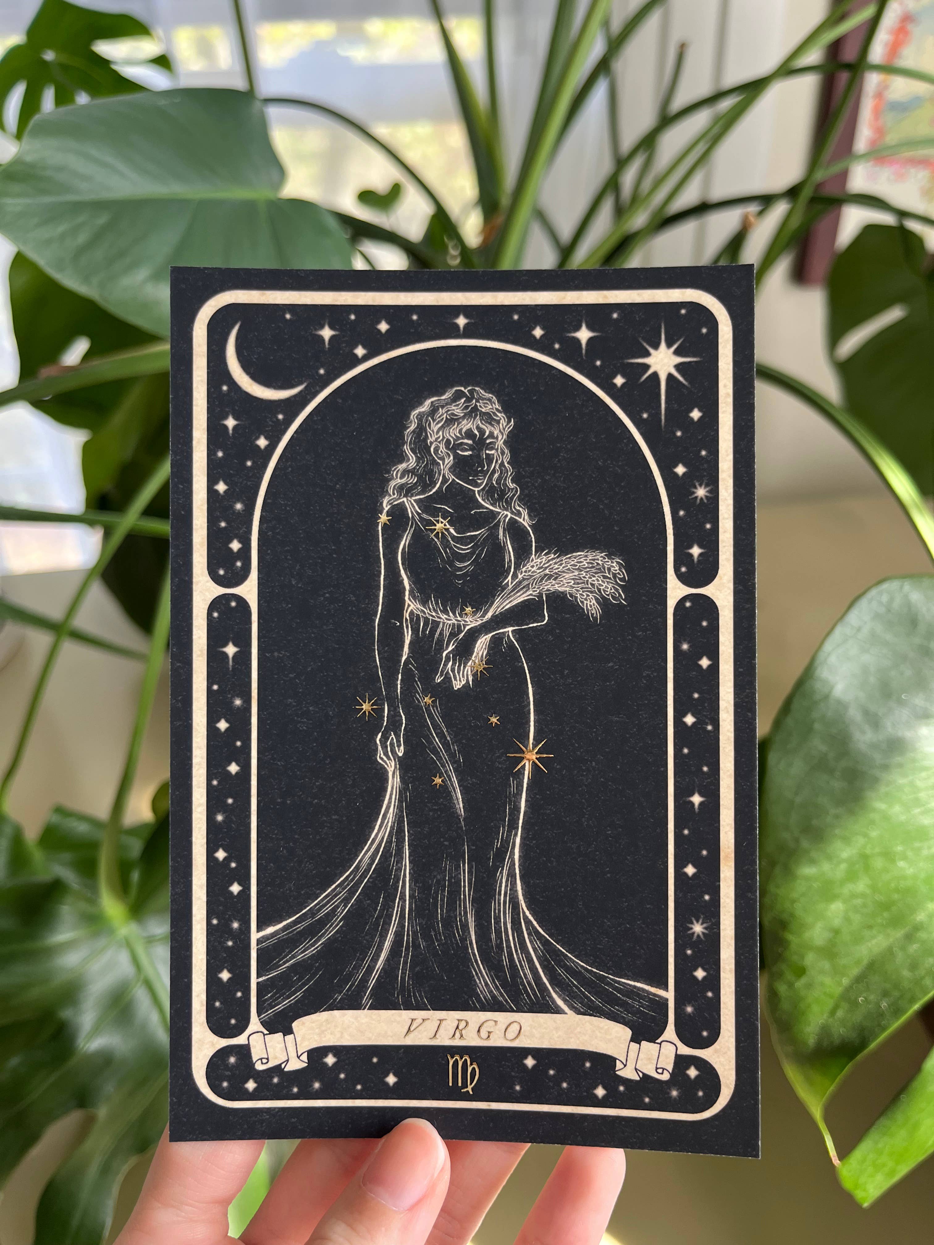 Lauren Noel Studio - Wholesale Postcard - Zodiac Gold Foil Postcard5