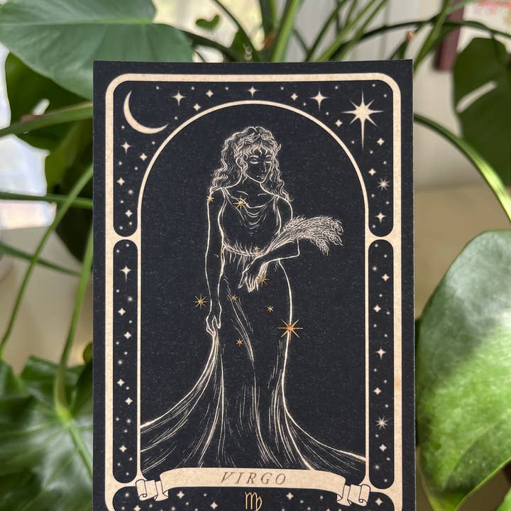 Lauren Noel Studio - Wholesale Postcard - Zodiac Gold Foil Postcard5