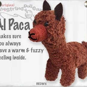 Al Paca String Doll Keychain for wholesale by Kamibashi