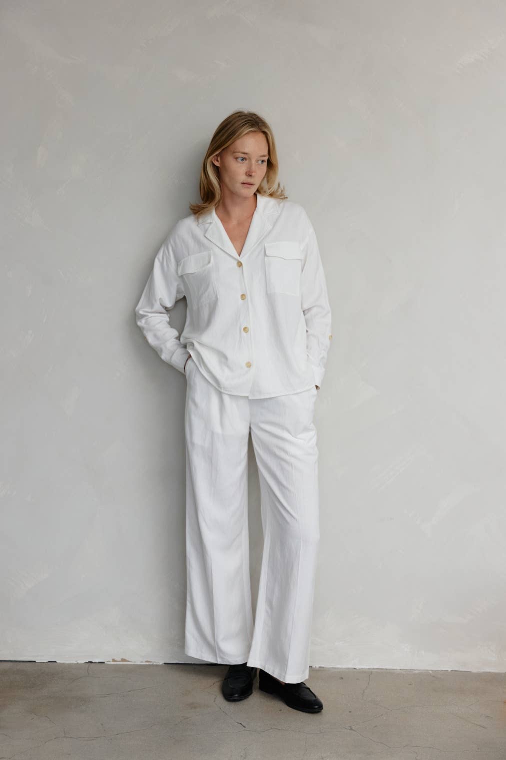 MOD REF - Wholesale Button Down Shirt - Women's - The Luciana Top | Relaxed Linen Button-Down Top2