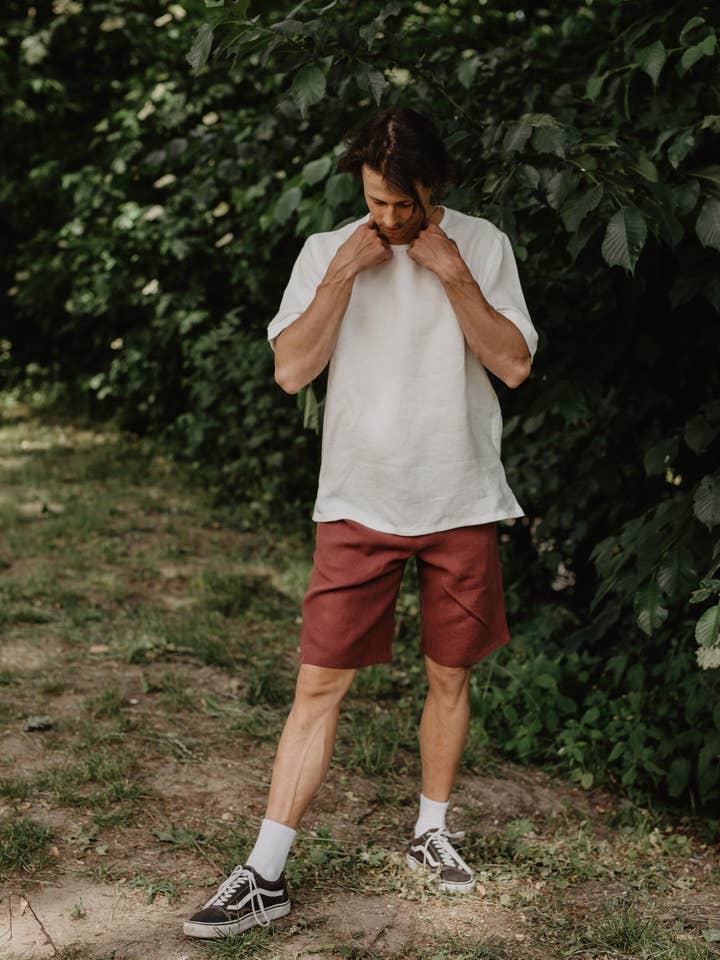 AmourLinen - Wholesale T-Shirt - Men's - Linen top ATLAS | ARCHIVE SALE3