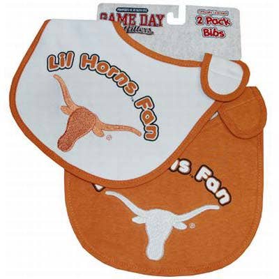 Texas Longhorns Infant Bib for wholesale by Jenkins Enterprises