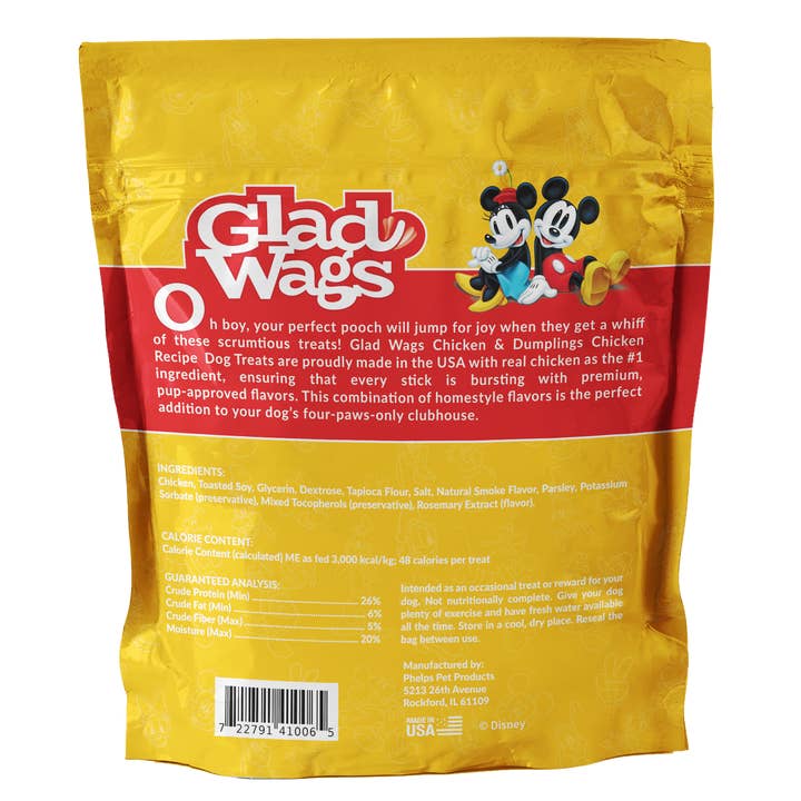 Table Scraps - Wholesale Pet Treats - Dog - Disney Glad Wags Chicken & Dumplings Flavor Dog Treats1