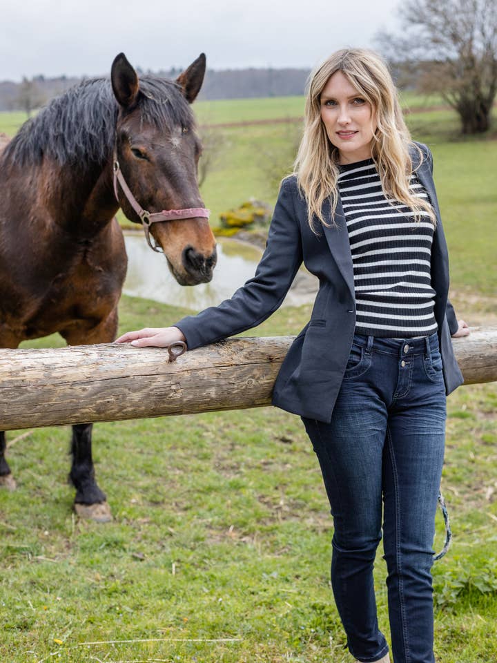 Jeans - Petra SLIM - Blu scuro per la vendita all'ingrosso da parte di Glücksstern