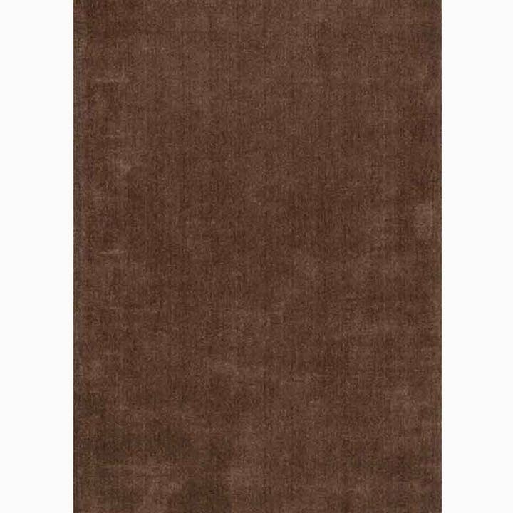 Cacao Bean Hand Loomed Solid Wool Rug for wholesale by Thread To Form