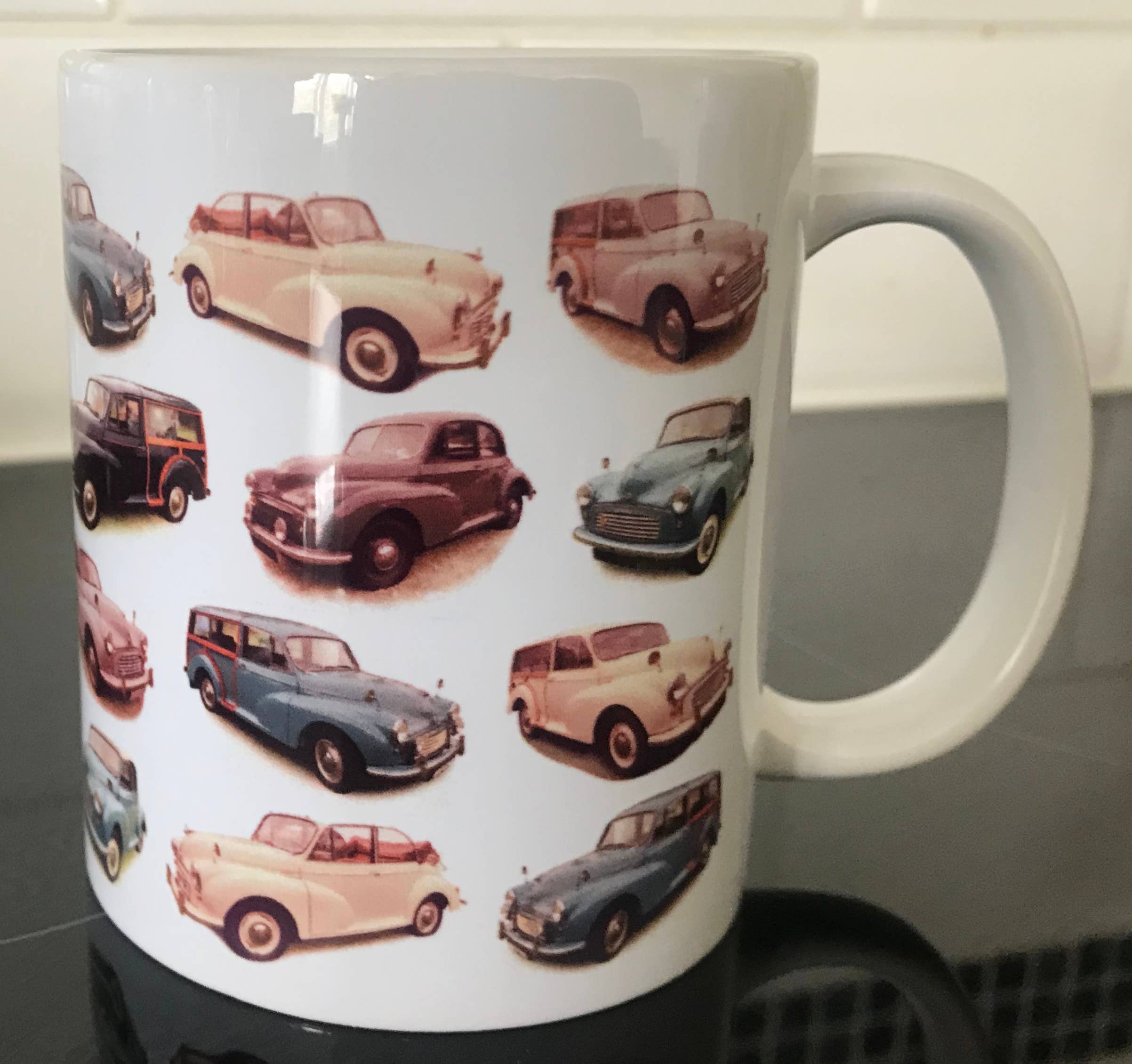 Witherden's Workshop - Wholesale Coffee Mug - Morris Minor Multi Model - 11oz Printed Ceramic Mug2