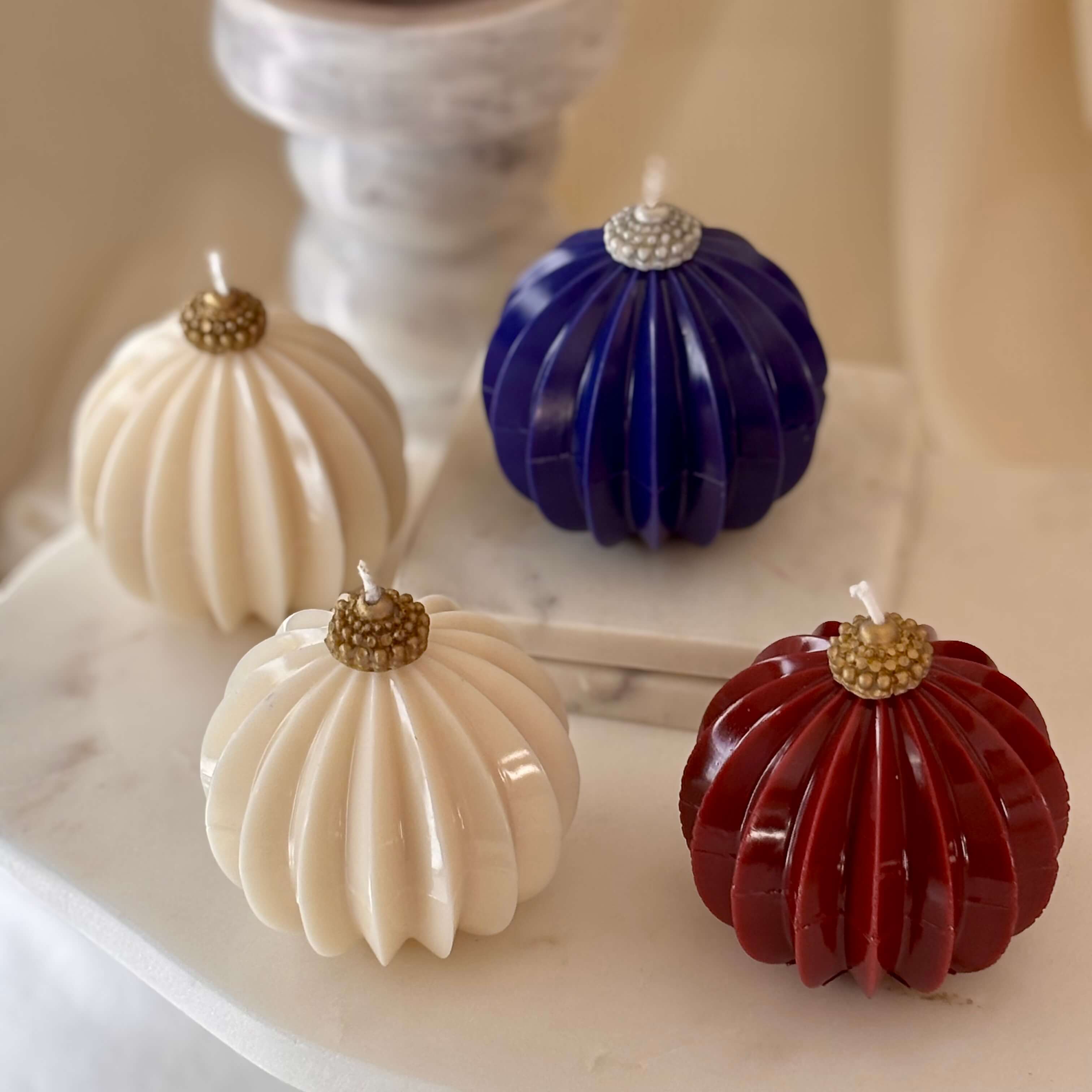 OH MY BOX – wholesale Pillar candle – Holiday Round Candle | Cozy Home Christmas Gift10