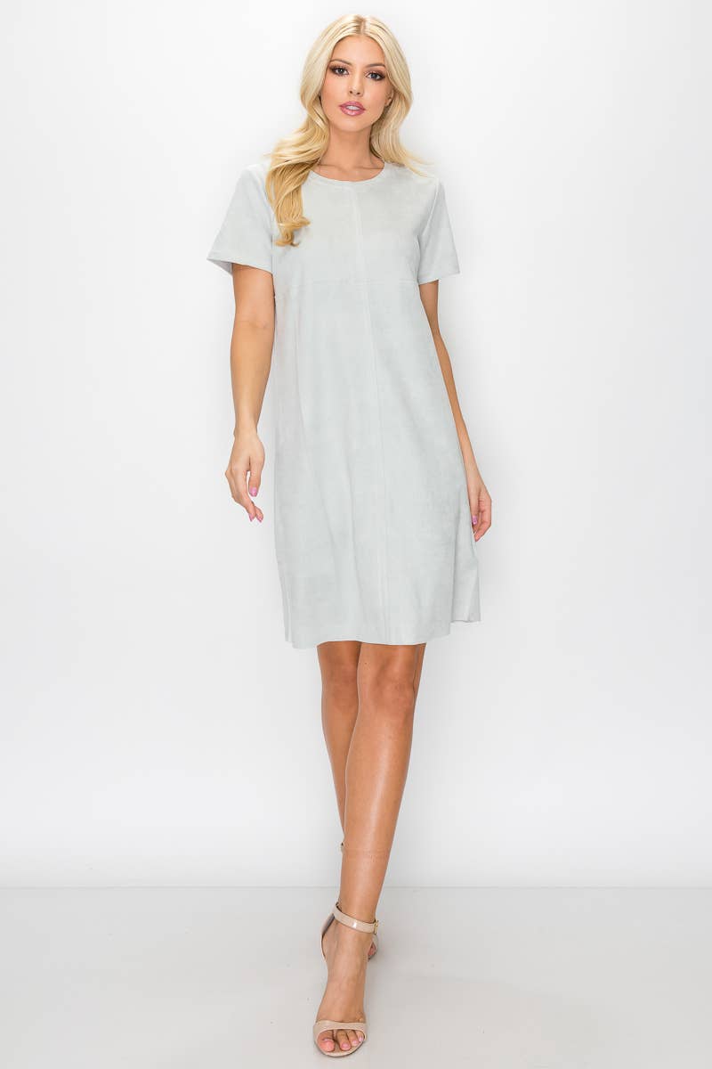 Joh Apparel - Vente Robe – femme - Robe extensible à col rond Audrey sans poches3