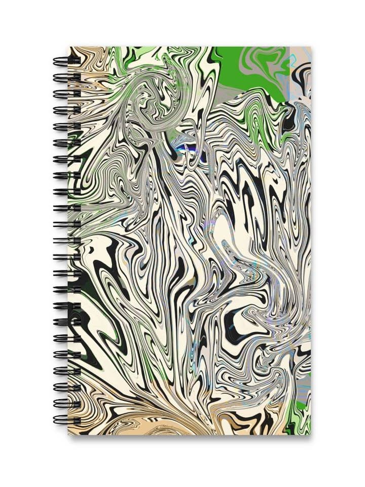 Diario a spirale || ONDE NERE per la vendita all'ingrosso da parte di Byheart Design Sweden