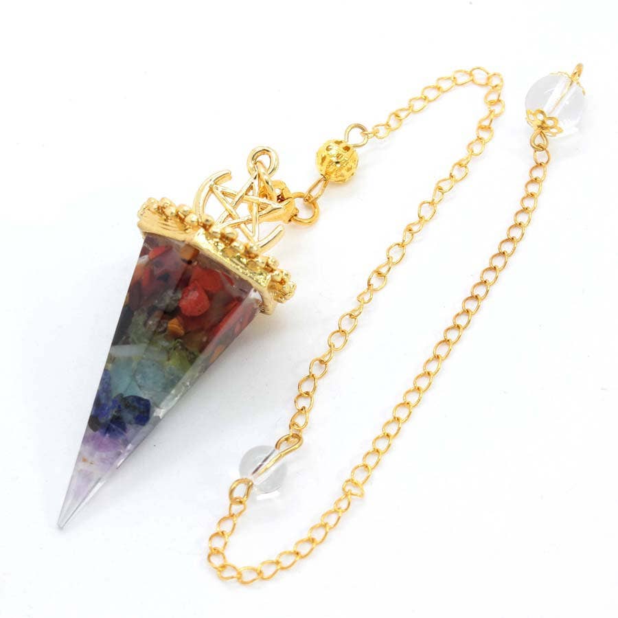 GemMeet - Wholesale Spiritual Stone/Crystal - Crystal Gravel Cone Pendulum14