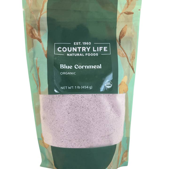Cornmeal, Blue, Organic for wholesale by Country Life Natural Foods
