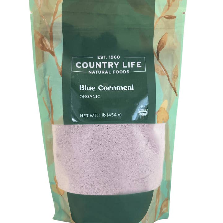 Cornmeal, Blue, Organic for wholesale by Country Life Natural Foods