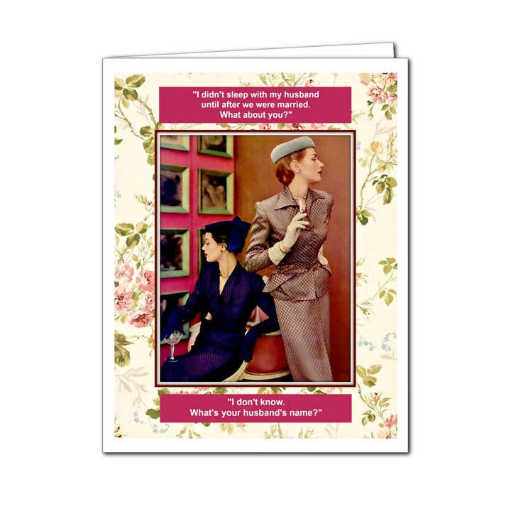 Ümlaut Brooklyn - Wholesale Everyday Greeting Card - SALE Didn't Sleep With My Husband Card2
