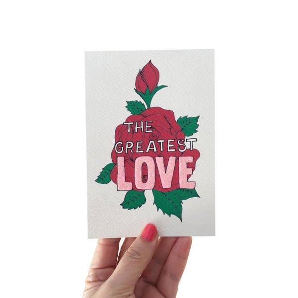 Love Letters Card - Grootste liefde voor wholesale door Rosie Wonders