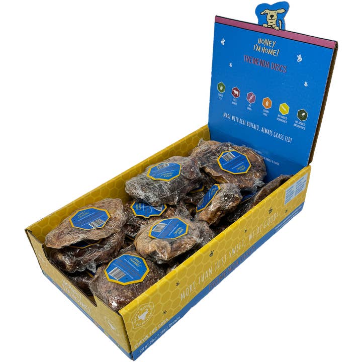 Honey I'm Home - Wholesale Pet Treats - Dog - TREMENDA DISCS BULK
