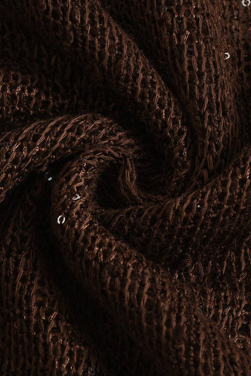 MARRON Camisole à col bénitier drapé en vente sur Faire7