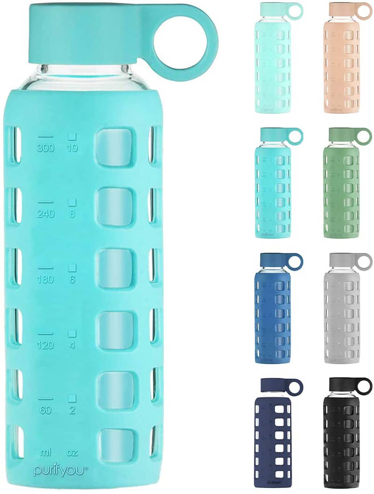 purifyou – wholesale Water bottle – purifyou® Premium Glass Water Bottle14