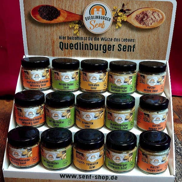 Exibir Mostarda de Quedlinburg - apenas para comerciantes - a pedido por atacado de Quedlinburger Senf