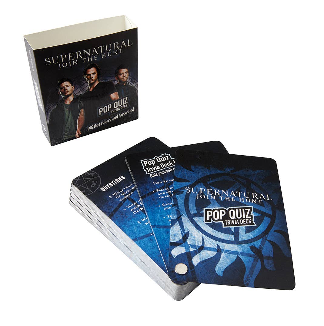Insight Editions - #1 Pop Culture Publisher - Wholesale Card Game - Supernatural Pop Quiz Trivia Deck3