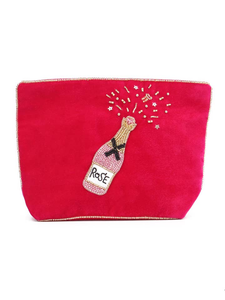 PINK ROSE MEDIUM POUCH for wholesale by My Doris