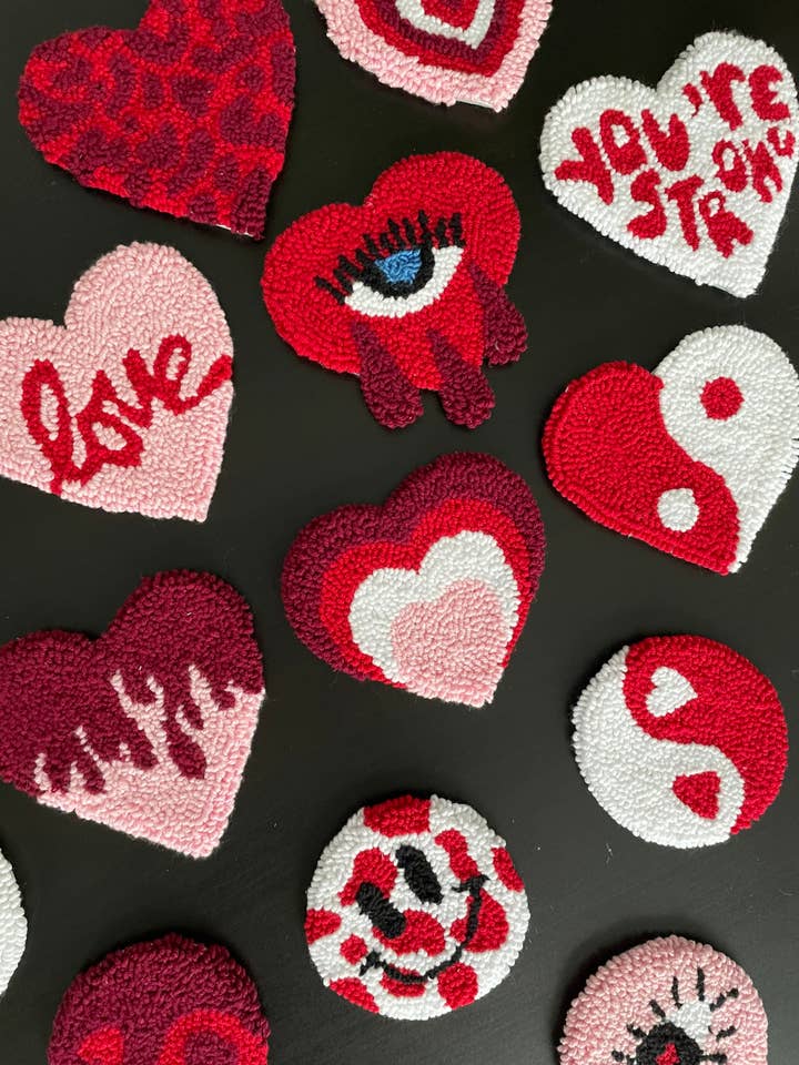 Customizable Valentine'S Day Tufted Mug Rug for wholesale by Punch Simple