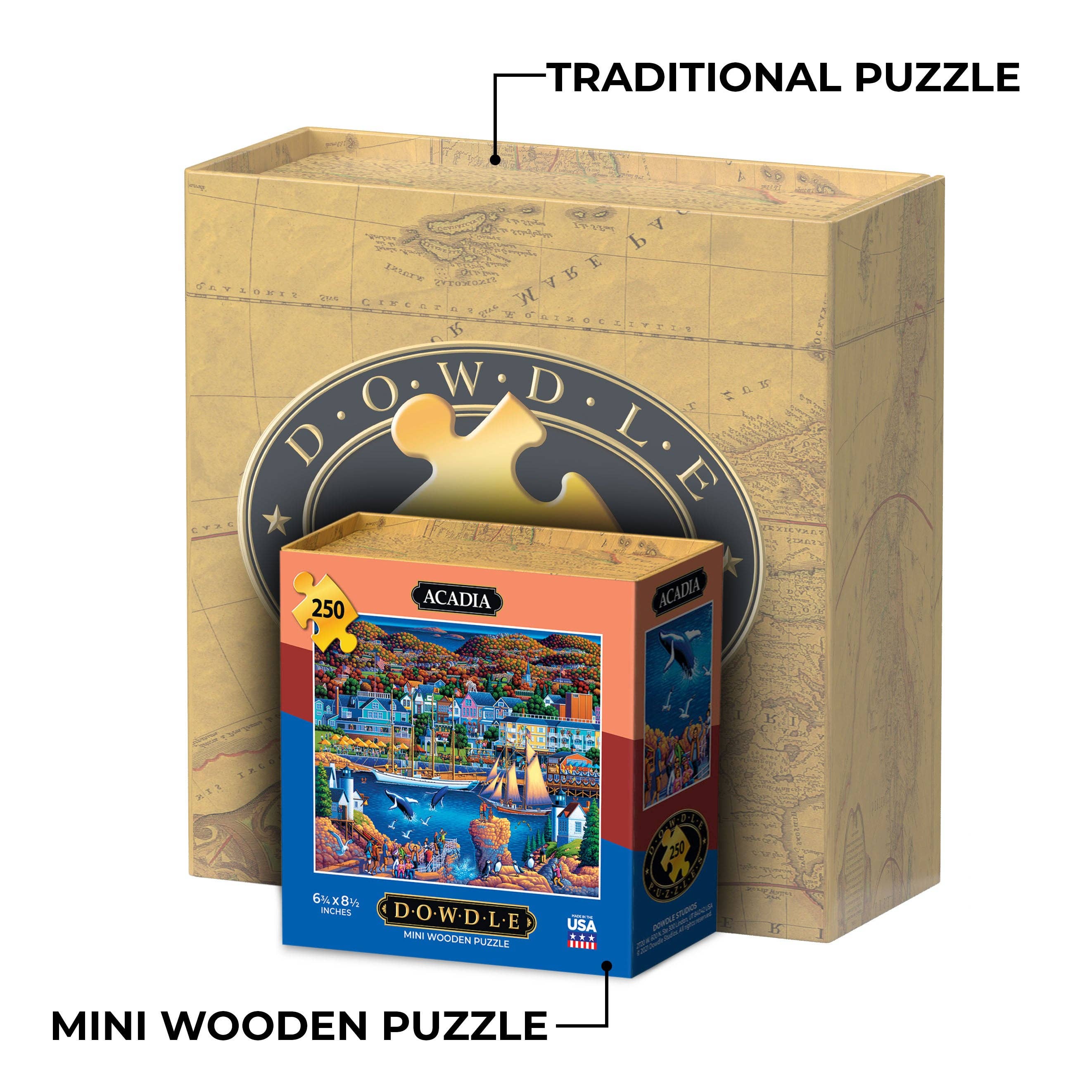 Boardwalk Puzzle Company - Wholesale Puzzle - Adult - Acadia National Park - Mini Puzzle - 250 Piece2
