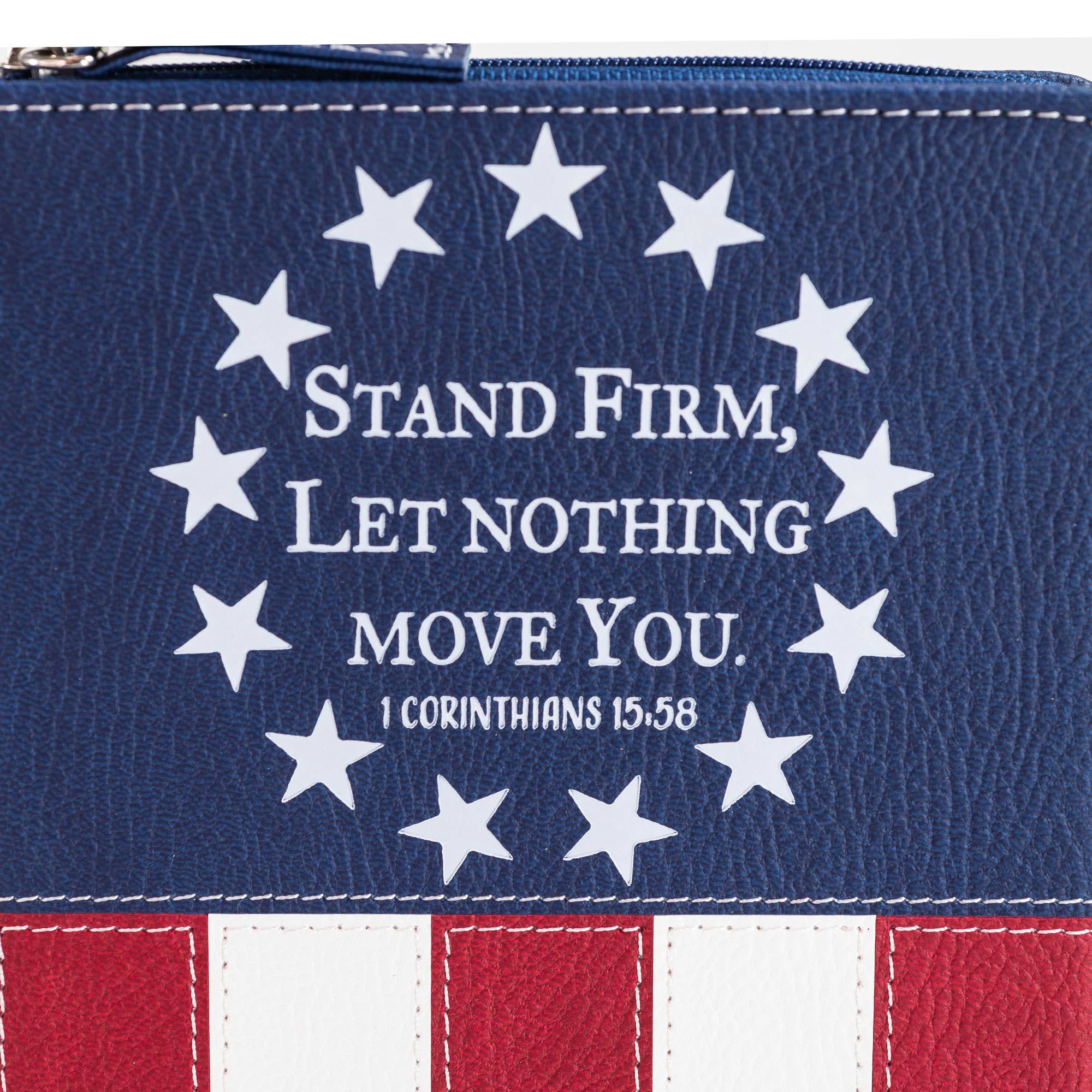 Divinity Boutique - Wholesale Journal/Diary - Divine Details 2020: Zippered Journal: US Flag Stand Firm6